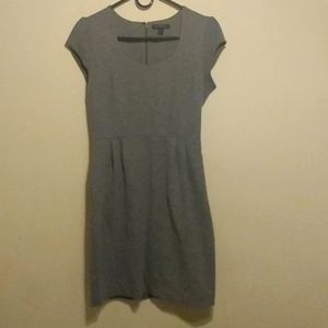 Banana Republic stretch cotton grey dress